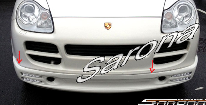 Custom Porsche Cayenne  SUV/SAV/Crossover Front Add-on Lip (2002 - 2006) - $550.00 (Part #PR-007-FA)